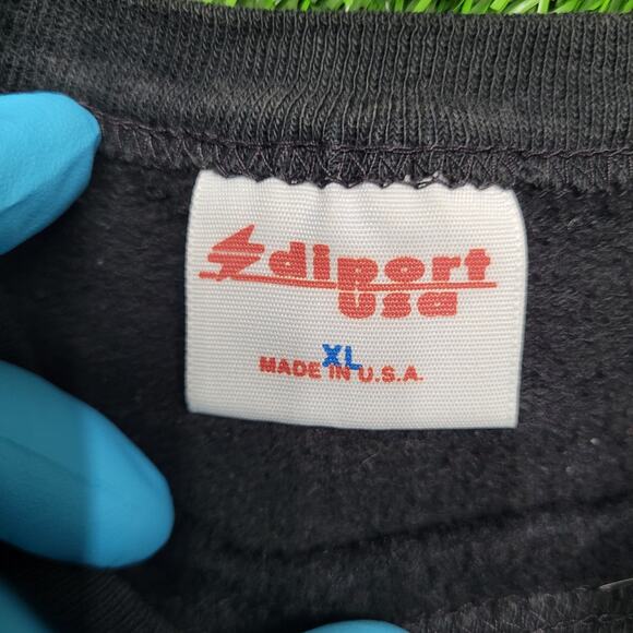 VTG 90s Ms Fantasy Color Block Patchwork Sweatshirt Womens Large Made In USA - Picture 11 of 12